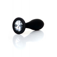 Анальна пробка Boss Series Jewellery Plug Clear, силіконова, M
