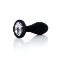 Анальна пробка Boss Series Jewellery Plug Clear, силіконова, L