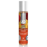 Оральний лубрикант JO H2O Peachy Lips, персик, 30 мл — Переглянути зображення 1