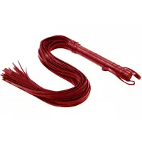 Батіг червоний Flogger Long Leather — Переглянути зображення 1