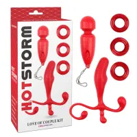 Набір з 5 предметів Hot Storm Love of Couple Kit, червоний — Переглянути зображення 1