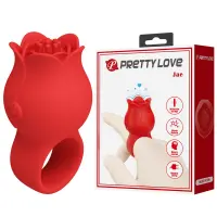 Вібратор на палець Pretty Love Jae, червоний — Переглянути зображення 1