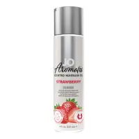 Масажна олія JO Aromatix Scented Massage Oil Strawberry, полуниця, 120 мл — Просмотреть изображение 1