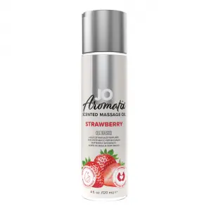 Масажна олія JO Aromatix Scented Massage Oil Strawberry, полуниця, 120 мл
