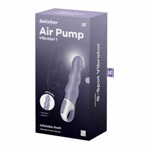Вібратор для точки G Satisfyer Air Pump Vibrator 1, фіолетовий