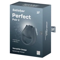 Кліторальний вібратор Satisfyer Perfect Pair 2, сірий — Переглянути зображення 1