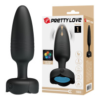 Анальна пробка з вібрацією PRETTY LOVE Tarion, 10 Wibracji, Silikon