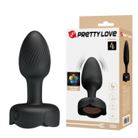 Анальна пробка з вібрацією PRETTY LOVE Olman, 10 Wibracji, Silikon