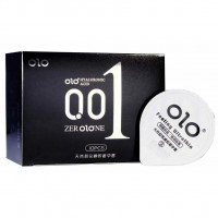 Презервативи Olo 0.01 Black, ультратонкі, з гіалуроновою кислотою, 10 шт