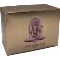 Презервативи Olo Gold Budda з гіалуроновим змащенням і ароматом ванілі, ребристі з точками, 10 шт — Переглянути зображення 1