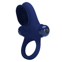 Віброкільце для члена Pretty Love Vibrant Penis Ring II, синє