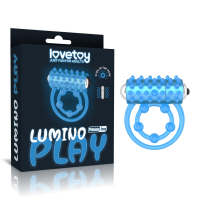 Віброкільце для члена Lumino Play Vibrating Penis Ring, світиться у темряві