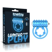 Віброкільце для члена Lumino Play Vibrating Penis Ring, світиться у темряві — Просмотреть изображение 1