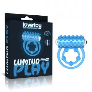 Віброкільце для члена Lumino Play Vibrating Penis Ring, світиться у темряві