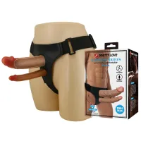 Порожній страпон Pretty Love Harness Briefs Keaven, тілесний — Переглянути зображення 1