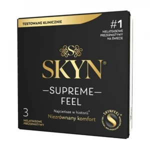 Презервативи SKYN Supreme Feel, ультратонкі, безлатексні, 3 шт