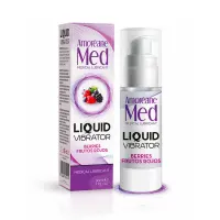 Лубрикант з ефектом вібрації Amoreane Med Liquid Vibrator Berries, ягоди, 30 мл — Просмотреть изображение 1