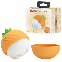 Кліторальний вібратор з пульсацією Pretty Love Pineapple Secret, помаранчевий