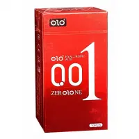 Презервативи Olo 0.01 Red Foil, збуджуючі, що зігрівають, з гіалуроновою кислотою, 10 шт — Просмотреть изображение 1