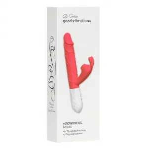 Вібратор B-Series Silicone Vibrator, силіконовий, 10 thrusting and7 Flapping
