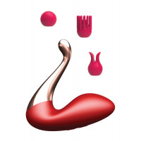 Вібростимулятор Swan massager, interchangeable heads - USB 9 Functions / APP Mobile