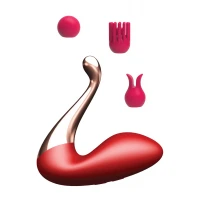 Вібростимулятор Swan massager, interchangeable heads - USB 9 Functions / APP Mobile — Переглянути зображення 1