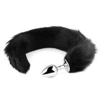 Анальна пробка Plug-Fox TAIL- Black XL