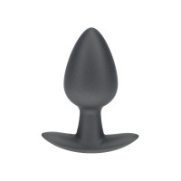 Анальна пробка Smooth Silicone Anal Plug - Medium - 3.1 / 7,9 cm - Gunmetal