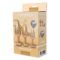 Набір анальних іграшок GLEAMING LOVE MATTE GOLD PLUG SET