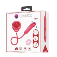 Вібратор з стимуляцією клітора Romance - Alyss Masturbator Mouth Red — Переглянути зображення 1