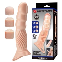 Насадка  на пеніс Pretty Love 3.0 Adjustable Penis Sleeve Extender — Переглянути зображення 1