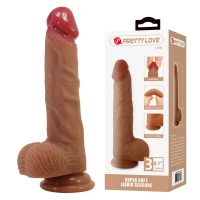Фалоімітатор PRETTY LOVE Lisle 8.1 Super Soft Liquid Silicone Dildo — Переглянути зображення 1