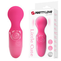 Міні-вібратор PRETTY LOVE Mini Stick, силіконовий, рожевий, USB-заряджання