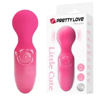 Міні-вібратор PRETTY LOVE Mini Stick, силіконовий, рожевий, USB-заряджання — Просмотреть изображение 1