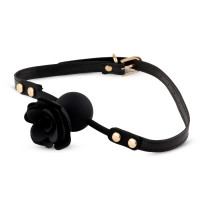 Кляп Black Rose Ball Gag, чорний