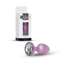 Анальна пробка B-Series Plug Jewellery Pearl Pink PLUG, металева, рожева, S