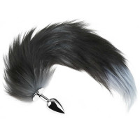 Анальна пробка з хвостом Fox TAILBlack XXL