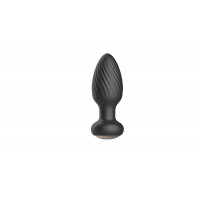 Вібро-пробка Rotating Remote Anal Plug з дистанційним керуванням, чорна