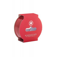 Бондажна стрічка Non Sticky Bondage Tape 17,5 м, червона