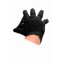 Силіконова рукавичка для стимуляції Masturbation Glove Fist It, чорна