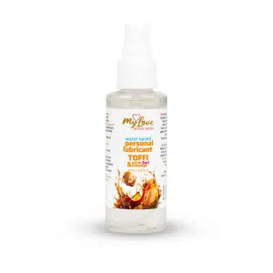 Водний лубрикант 2 в 1 для інтимної близькості та масажу MyLove Aroma Series Toffi, 50 мл