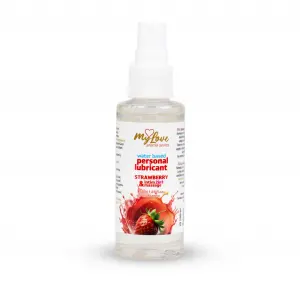 Водний лубрикант 2 в 1 для інтимної близькості та масажу MyLove Aroma Series Strawberry, 50 мл