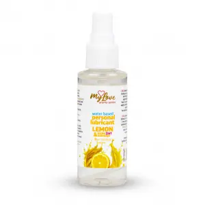 Водний лубрикант 2 в 1 для інтимної близькості та масажу MyLove Aroma Series Lemon, 50 мл