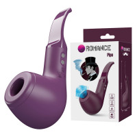 Вібратор PRETTY LOVE Romance Pipe Purple, силікон, фіолетовий, вакуумна стимуляція