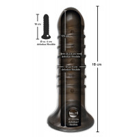 Насадка на пеніс Rebel Dick &amp; Ball Seeve, чорна — Просмотреть изображение 5