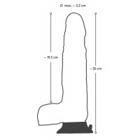 Вібратор на присосці Nature Skin Dancing Dick, тілесний — Просмотреть изображение 10