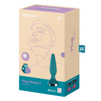 Анальна пробка з вібрацією Satisfyer Plug-ilicious 1, зелена — Просмотреть изображение 6