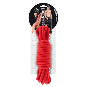 Бондажі/наручники BONDAGE ROPE 5 METER RED