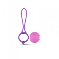 Вагінальна кулька Toyz4lover Palline Bi - Balls Single Purple, фіолетова — Просмотреть изображение 4