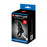 Ерекційне кільце Pretty Love Exciting Ring, чорне — Просмотреть изображение 9